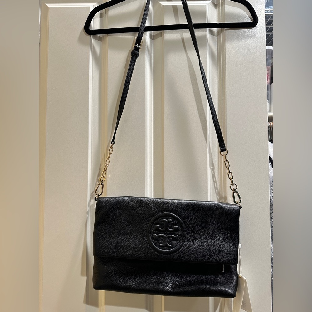 Tory Burch Black Leather Purse Used a Handful Of Times